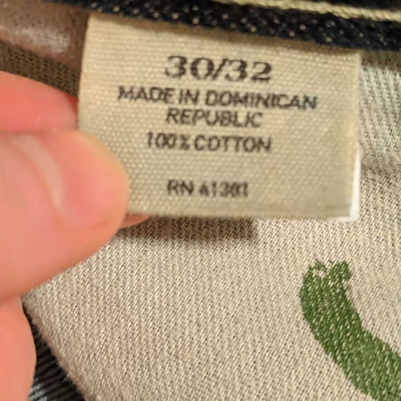 AE Slim Straight Blue Jeans - Picture 4 of 6